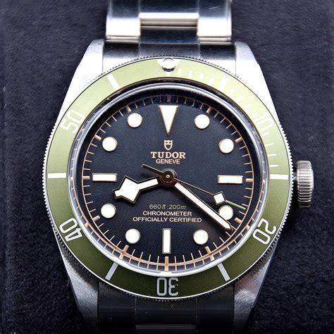 tudor black bay harrods 79230g|tudor green bezel.